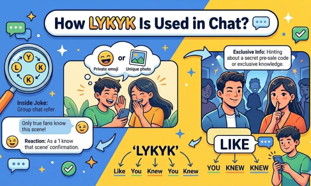 How LYKYK Is Used in Chat