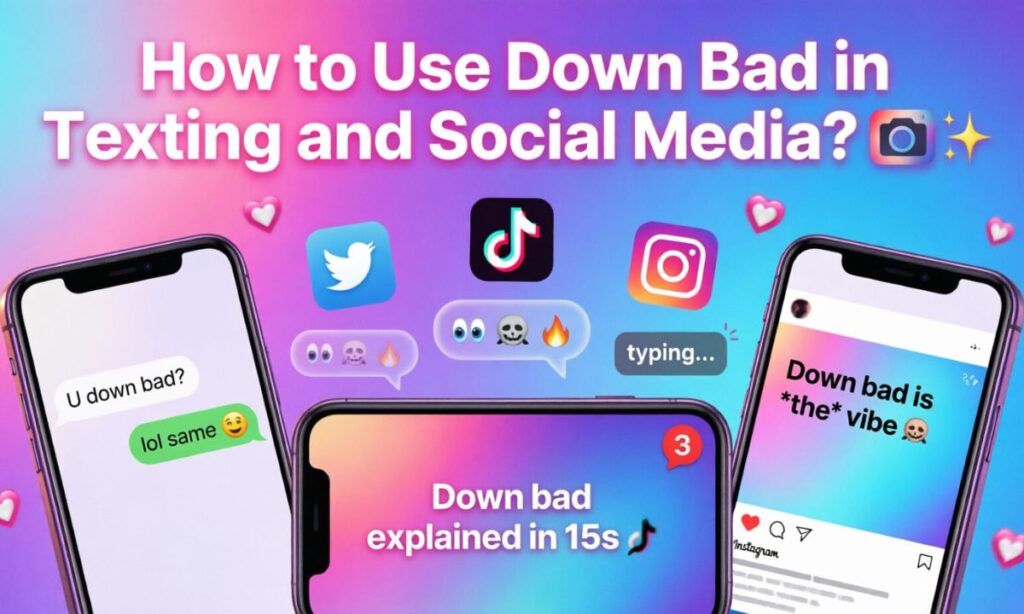 How to Use Down Bad in Texting and Social Media