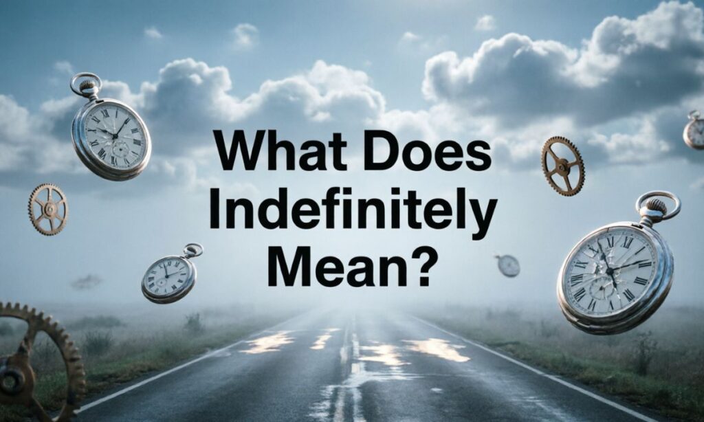 What Does Indefinitely Mean