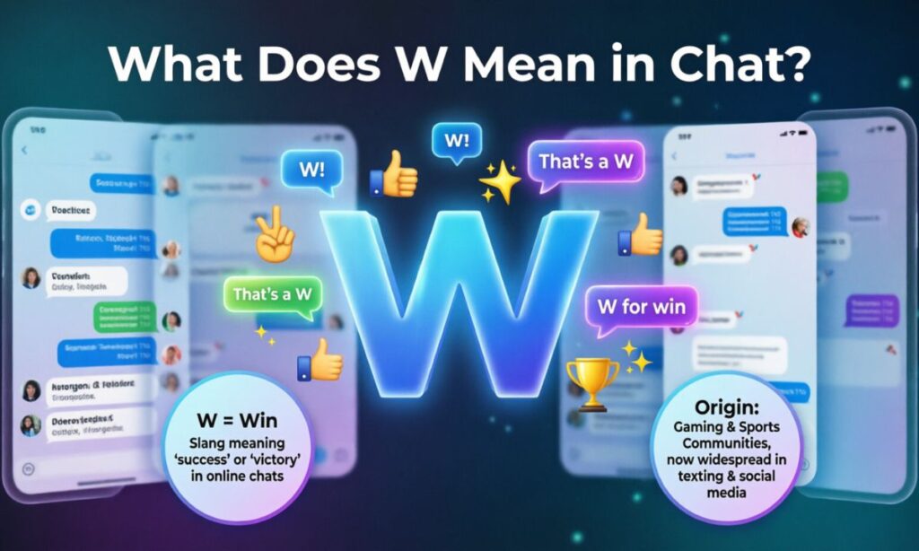 What Does W Mean in Chat