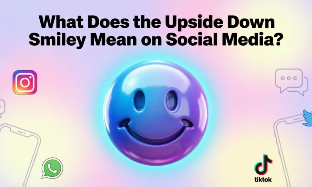 What Does the Upside Down Smiley Mean on Social Media