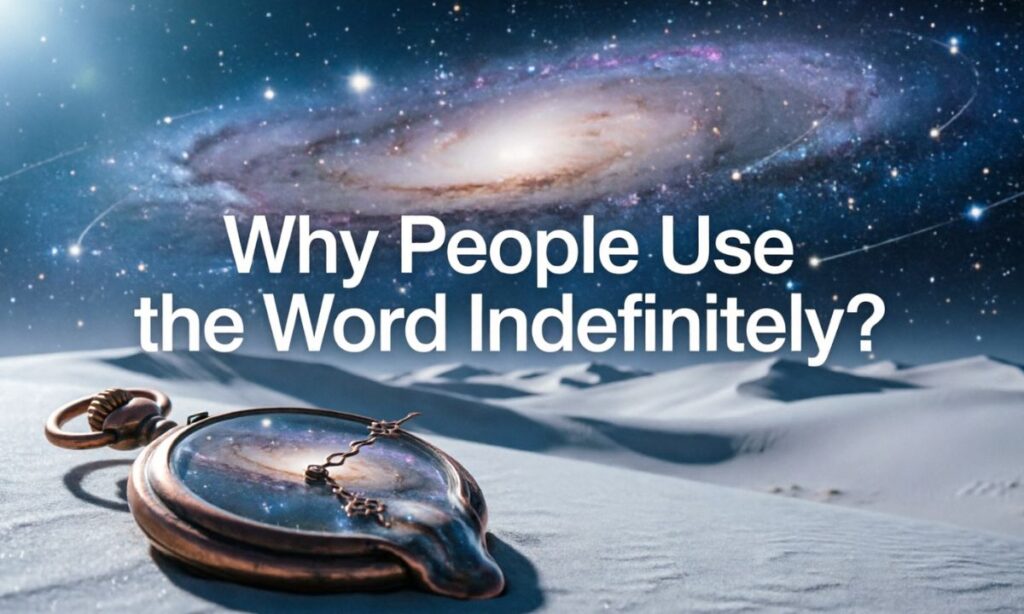 Why People Use the Word Indefinitely