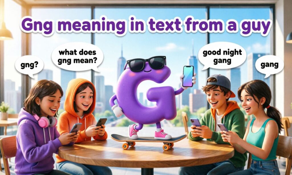 Gng meaning in text from a guy