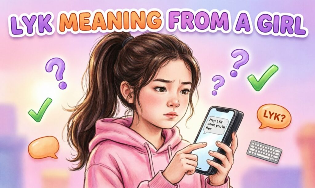 Lyk meaning from a girl
