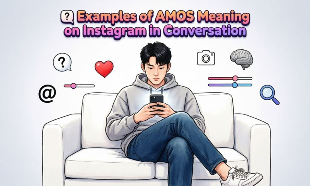 Examples of AMOS Meaning on Instagram in Conversation