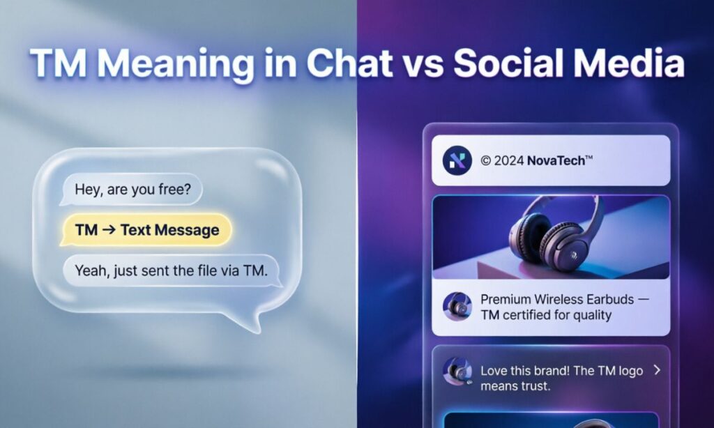 TM Meaning in Chat vs Social Media