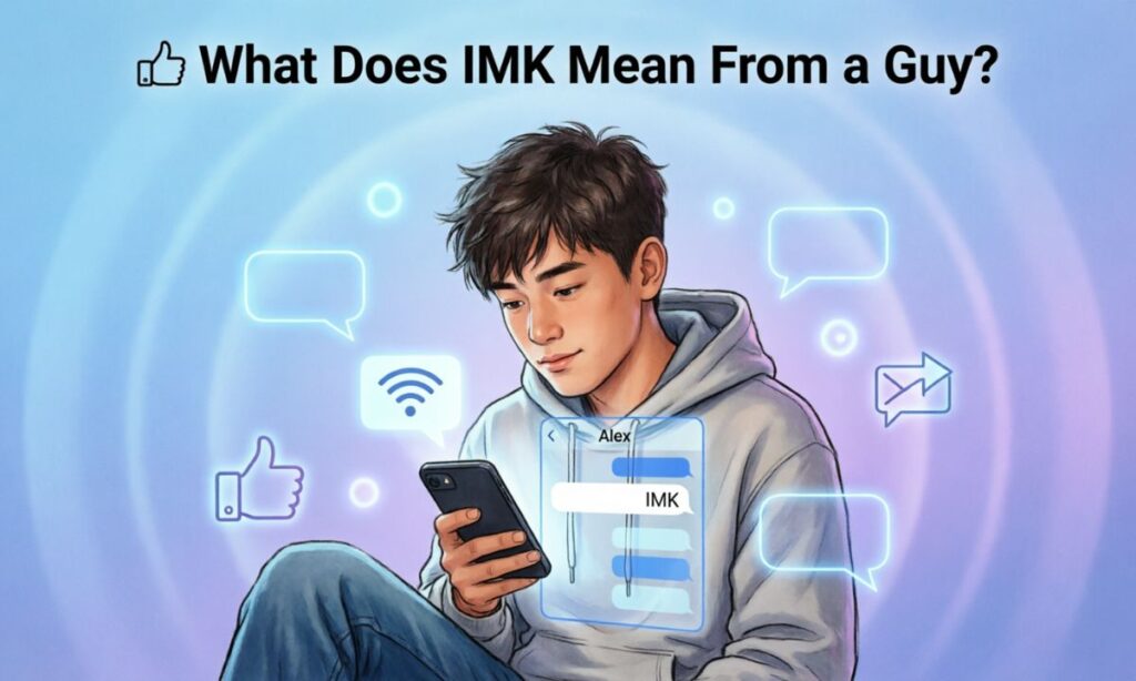 What Does IMK Mean From a Guy
