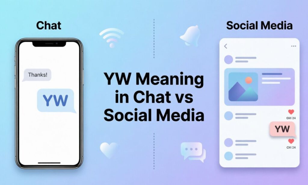 _YW Meaning in Chat vs Social Media